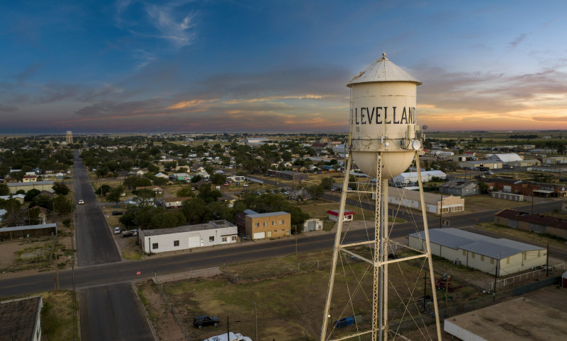 Levelland Water Tower Aerial